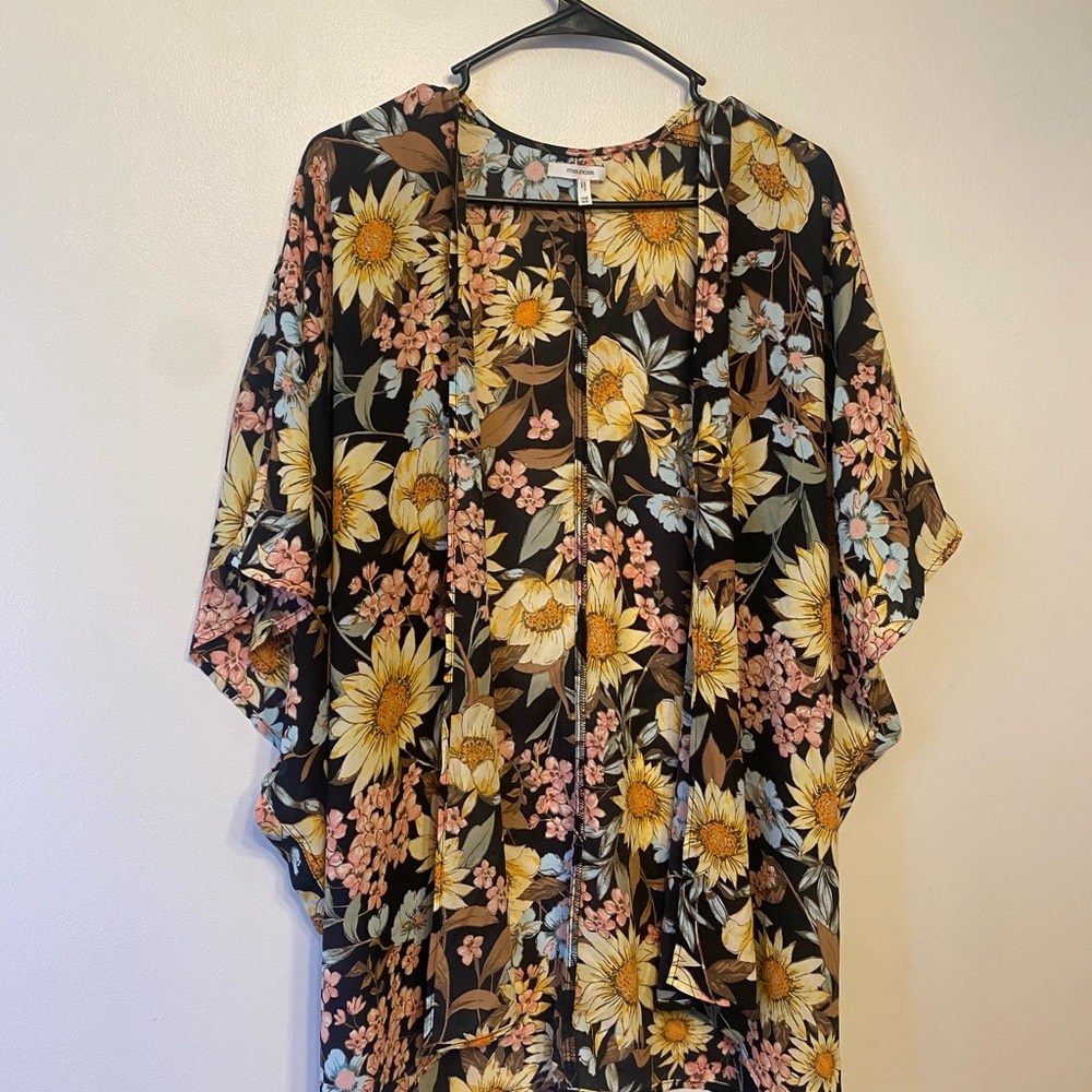 Maurices Floral Kimono Cardigan